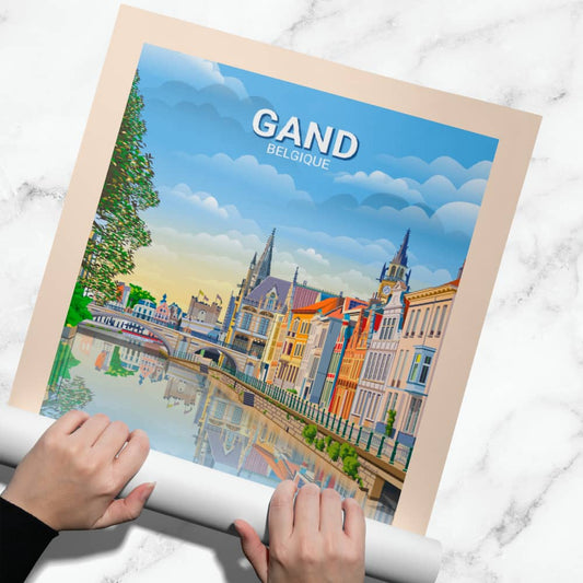 Affiche Gand - Sint-Michielsbrug - Posteroocom  (2)