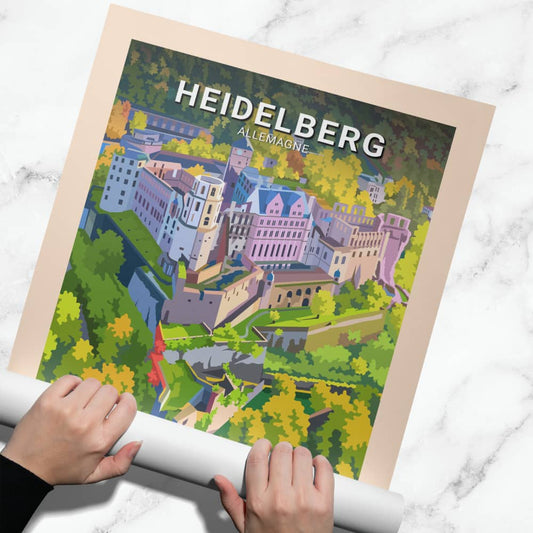 Affiche Heidelberg - Château - Posteroo.com(3)