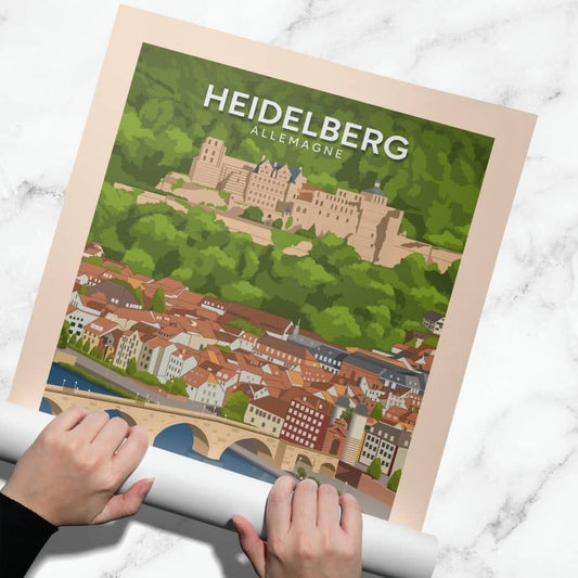 Affiche Heidelberg - Neckar - Posteroo.com(2)