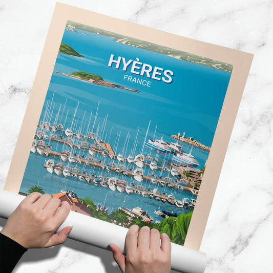 Affiche Hyères - Port - Posteroo.com(2)