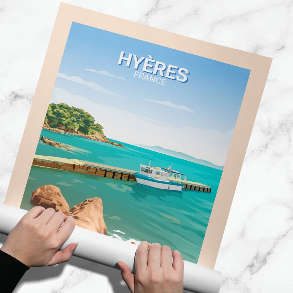 Affiche Hyères - Tour Fondue - Posteroo.com.jpg