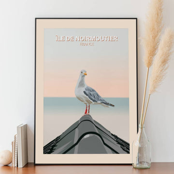 Affiche Île de Noirmoutier - Mouette - Posteroo.com.jpg