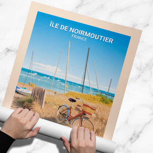 Affiche Île de Noirmoutier - Plage - Posteroo.com(2)