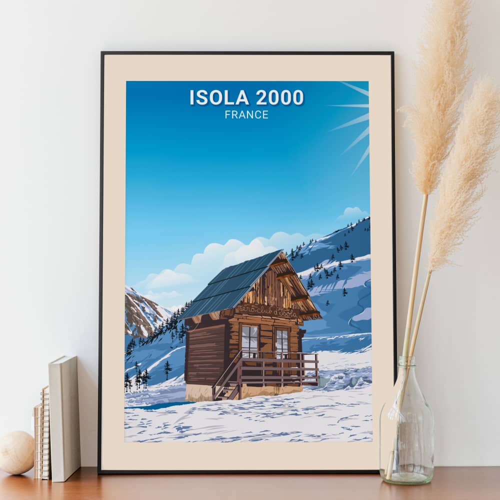 Affiche Isola 2000 - Chalet Aéro-club - Posteroo.com (1)