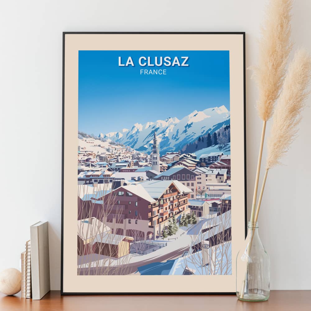 Affiche La Clusaz - Station - Posteroo.com (2)