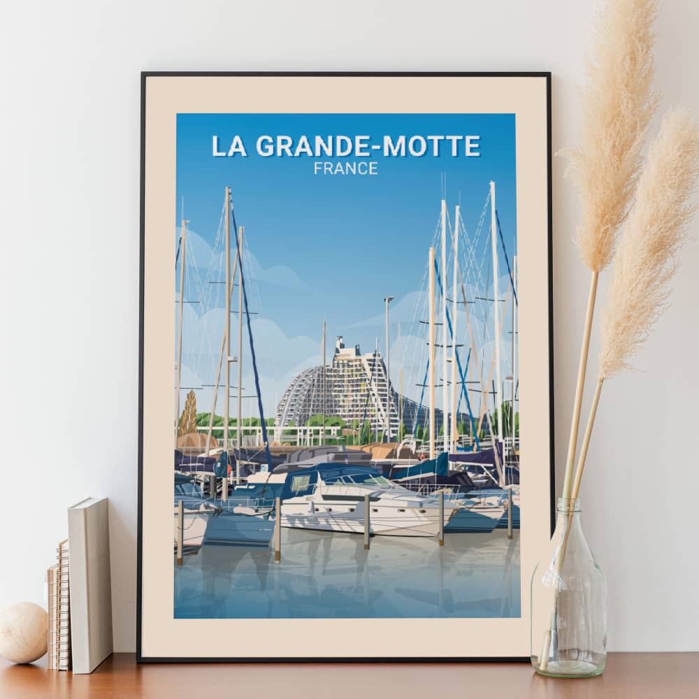 Affiche La Grande Motte - Posteroo.com