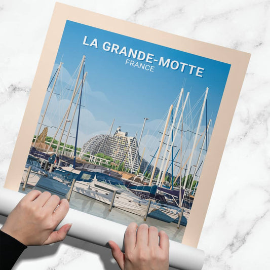 Affiche La Grande Motte - Posteroo.com