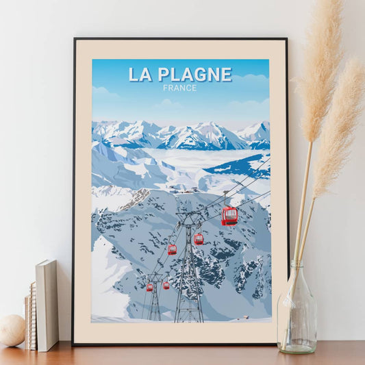 Affiche La Plagne - Glacier de Bellecôte- Posteroo.com (1)