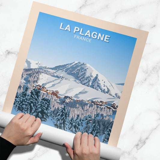 Affiche La Plagne - Station - Posteroo.com (1)