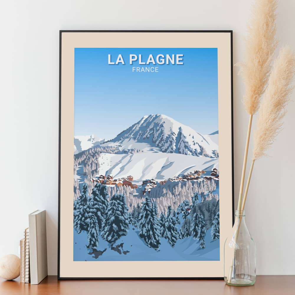 Affiche La Plagne - Station - Posteroo.com (1)