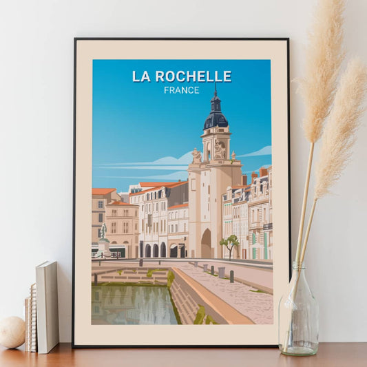 Affiche La rochelle - Vieux Port - Posteroo.com