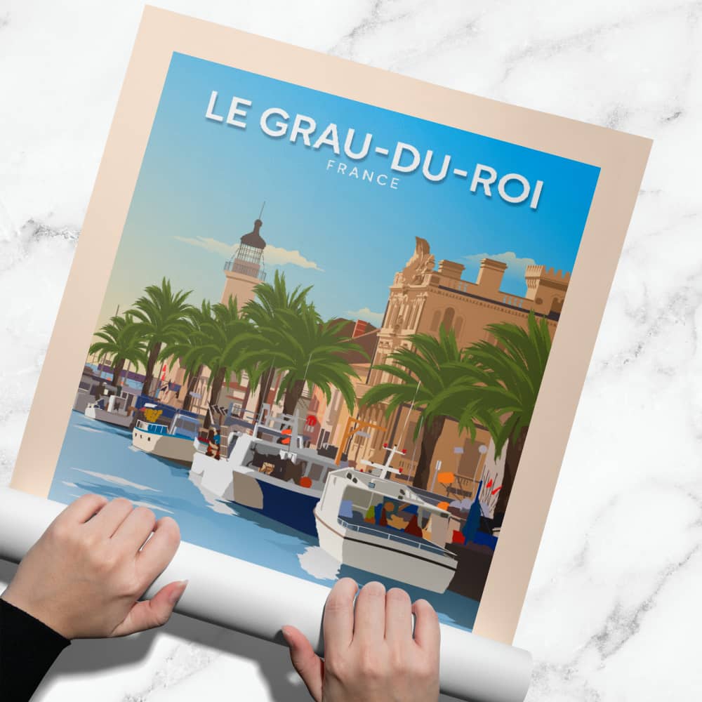 Affiche Le Grau-Du-Roi - Port - Posteroo.com (1)