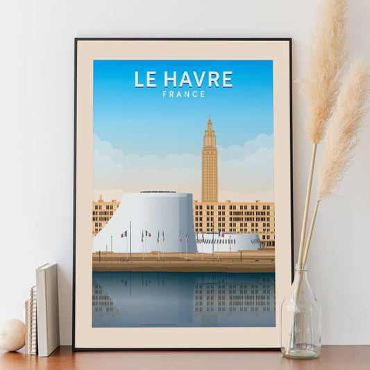 Affiche Le Havre - Quais - Posteroo.com