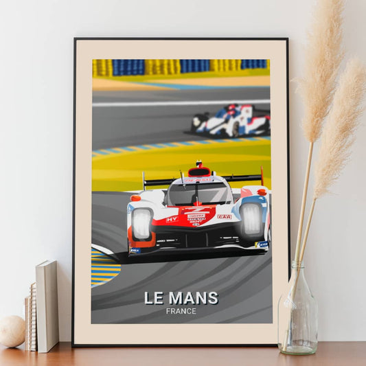 Affiche Le Mans - Circuit - Posteroo.com