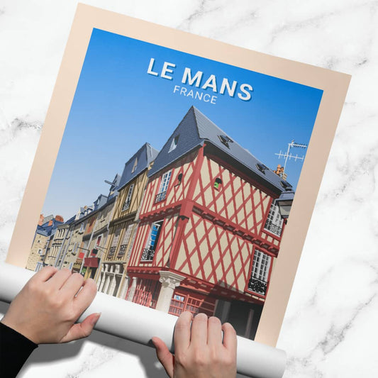 Affiche Le Mans - Cité Plantagenêt - Posteroo.com