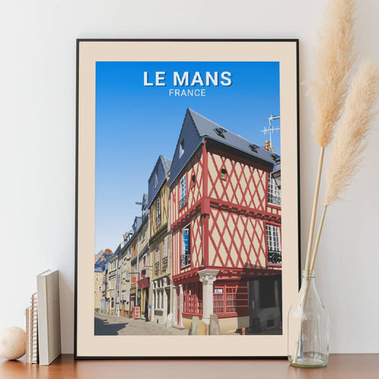 Affiche Le Mans - Cité Plantagenêt - Posteroo.com