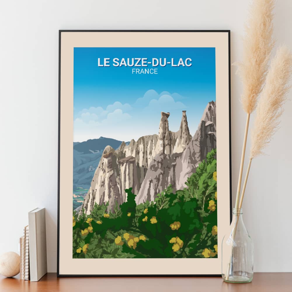 Affiche Le Sauze-du-Lac - Les Demoiselles Coiffées - Posteroo.com.jpg