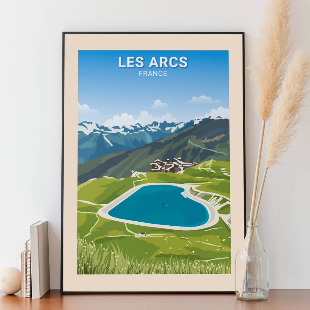 Affiche Les Arcs - Lac Coeur - Posteroo.com (1)