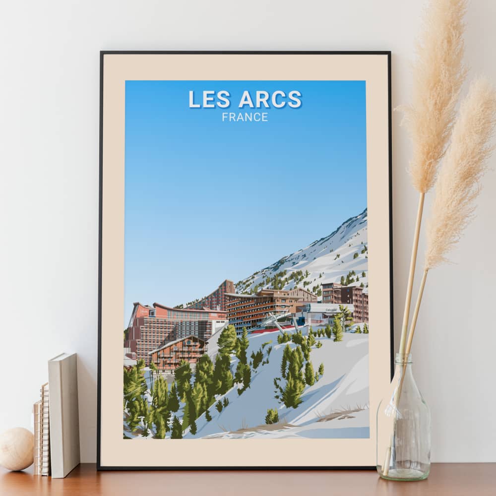 Affiche Les Arcs - Station - Posteroo.com (1)