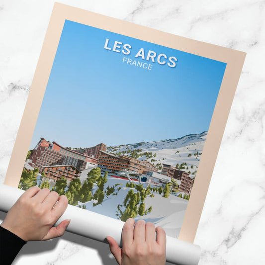 Affiche Les Arcs - Station - Posteroo.com (1)