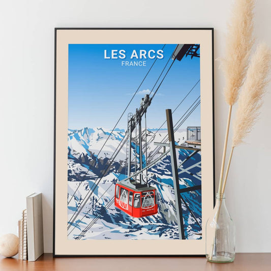 Affiche Les Arcs - Télécabine - Posteroo.com (1)