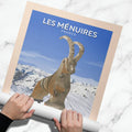 Affiche Les Menuires - Piste Bouquetin - Posteroo.com