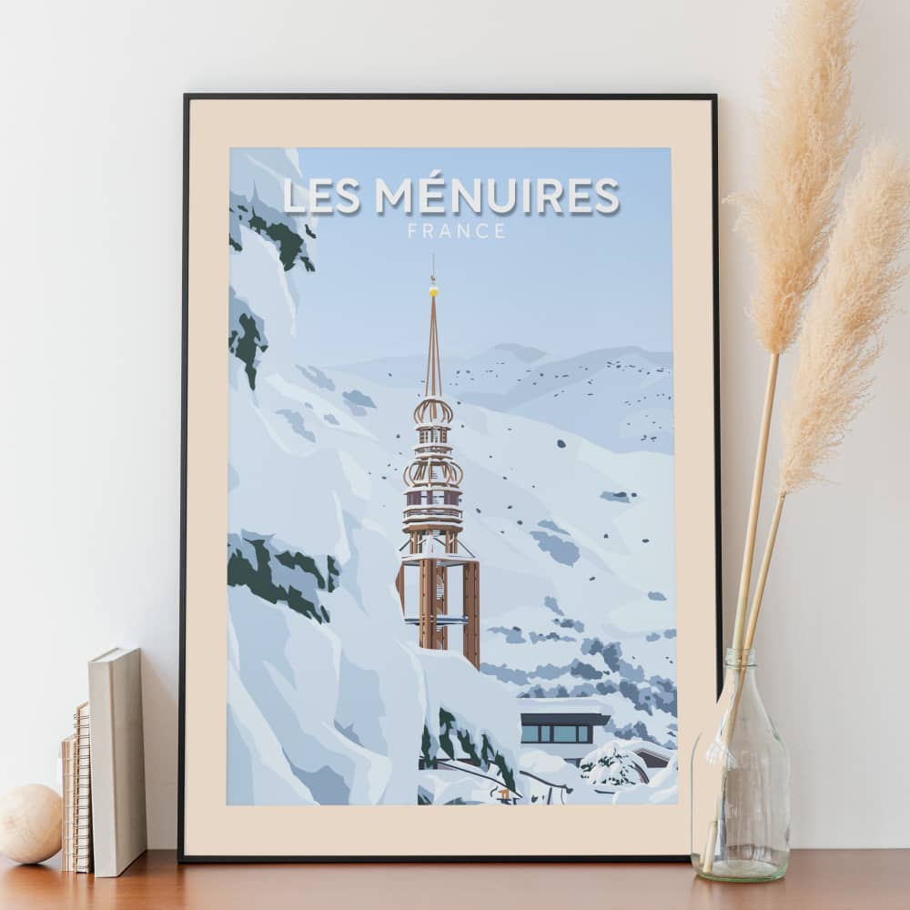 Affiche Les Ménuires - Station - Posteroo.com.jpg