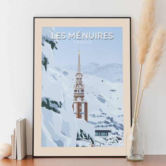 Affiche Les Ménuires - Station - Posteroo.com.jpg