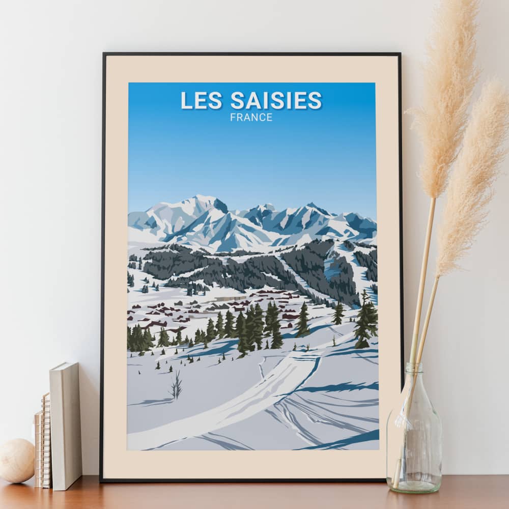 Affiche Les Saisies - Station - Posteroo.com (2)