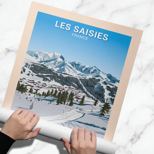 Affiche Les Saisies - Station - Posteroo.com (2)