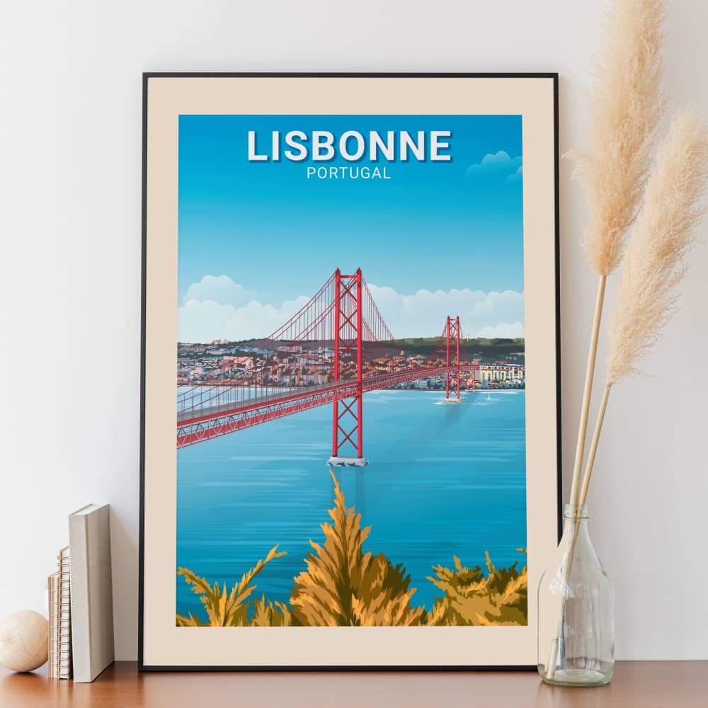 Affiche Lisbonne - Pont du 25 avril - Posteroo.com (2)