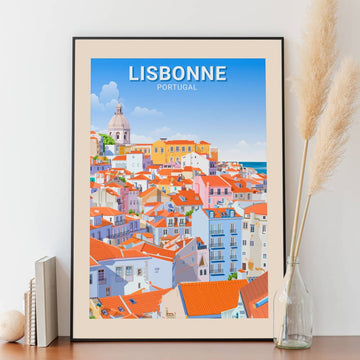 Affiche Lisbonne - Quartier Alfama - Posteroo.com (1)