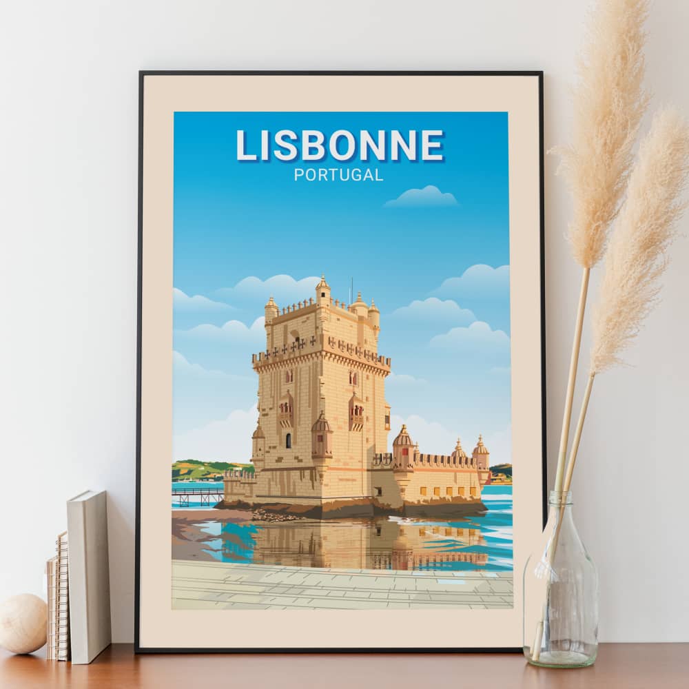 Affiche Lisbonne - Tour de Belem - Posteroo.com (1)