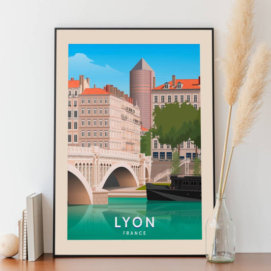 Affiche Lyon - Rhône - Posteroo.com