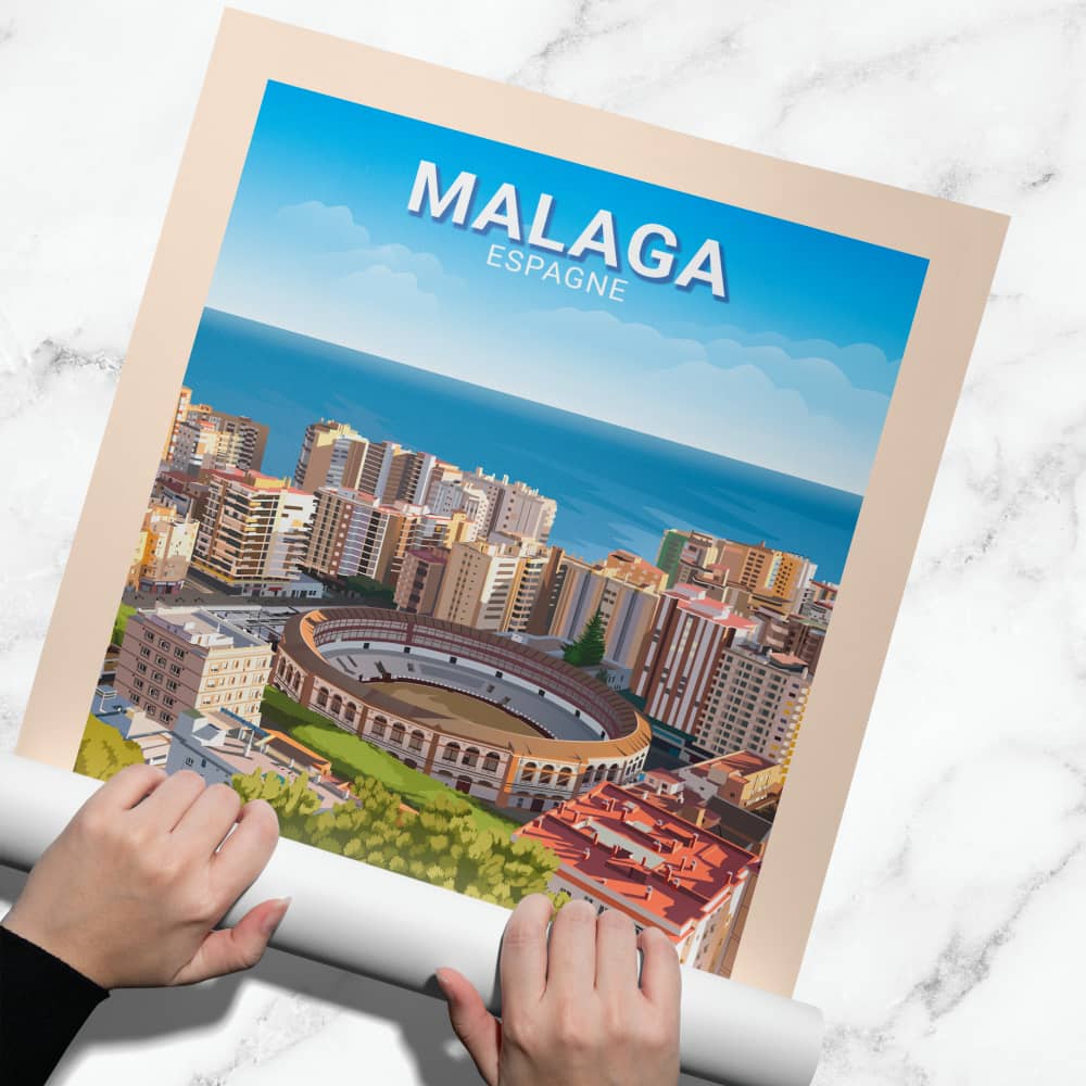 Affiche Malaga - Arènes - Posteroo.com (2)