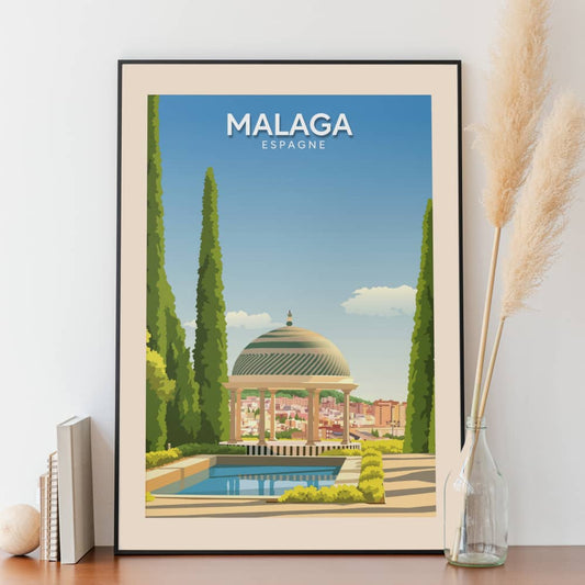 Affiche Malaga - Jardin Botanique - Posteroo.com.jpg