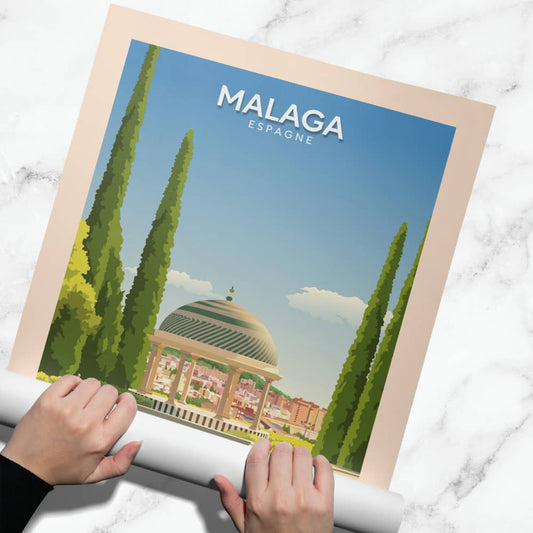 Affiche Malaga - Jardin Botanique - Posteroo.com.jpg