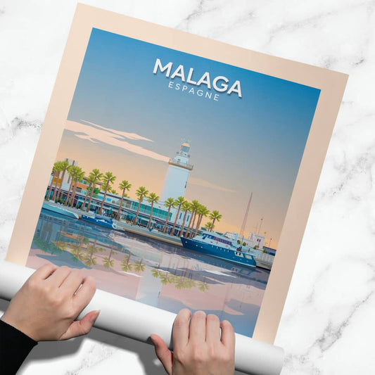 Affiche Malaga - Phare - Posteroo.com (2)