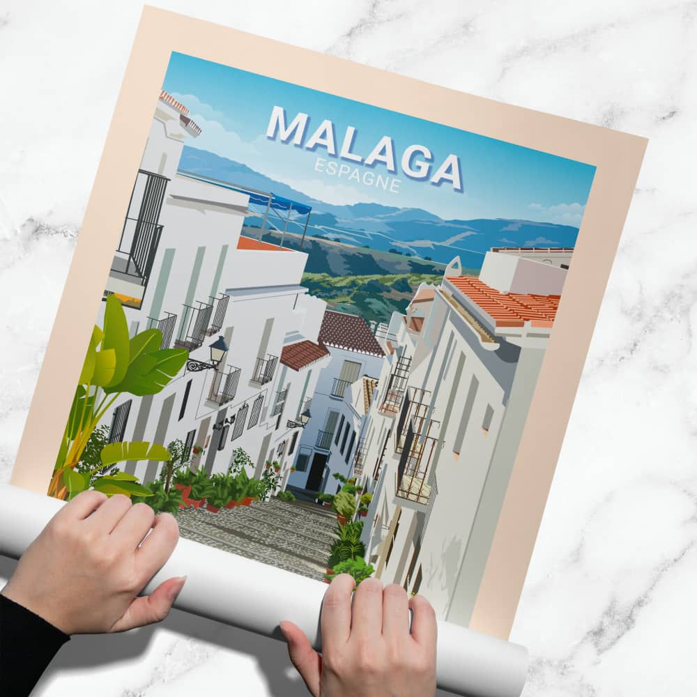 Affiche Malaga - Ruelle - Posteroo.com(1)