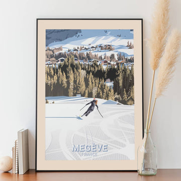 Affiche Megève - Ski - Posteroo.com (1)