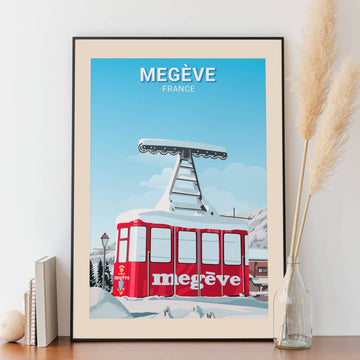 Affiche Megève - Télécabine - Posteroo.com (2)