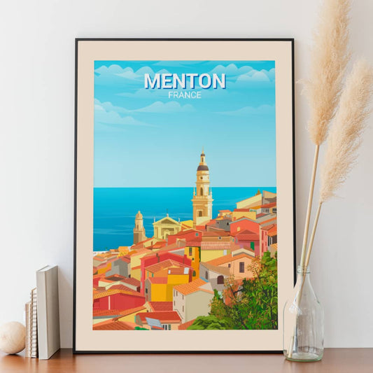 Affiche Menton - Vieille Ville - Posteroo.com  (1)