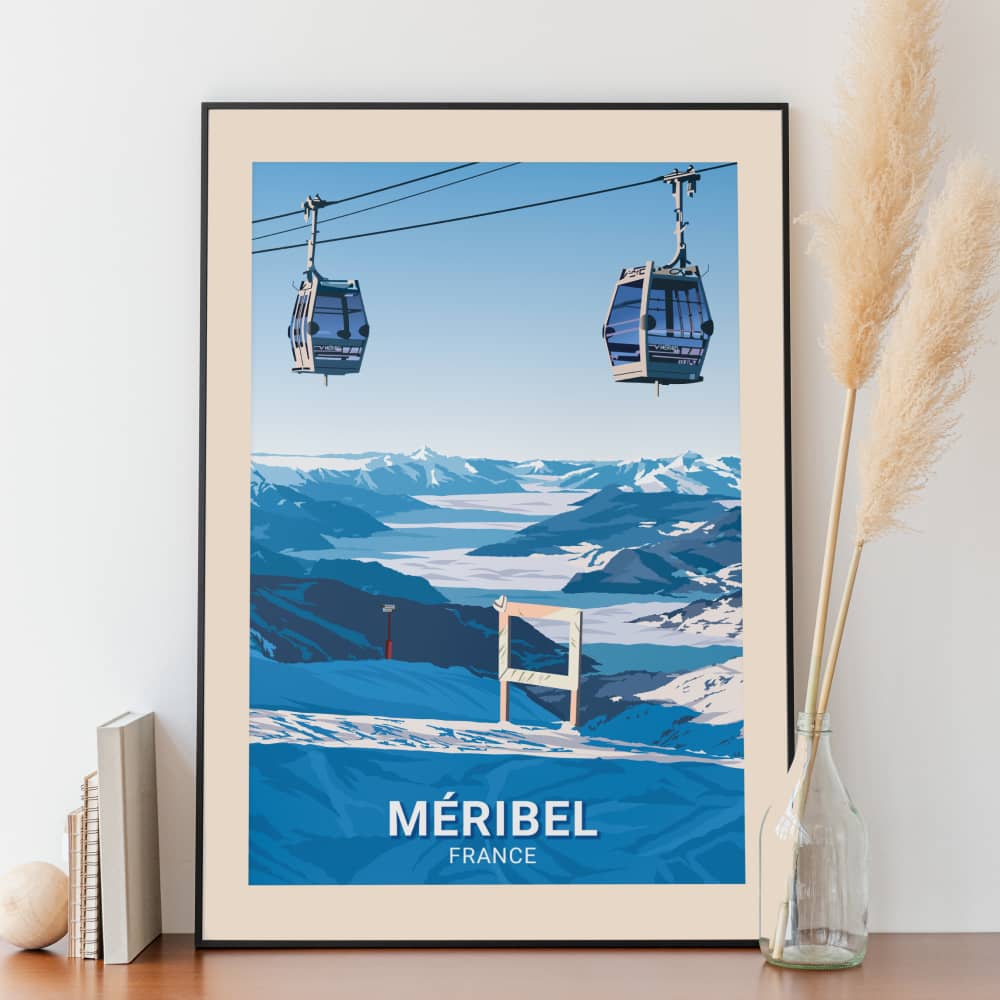 Affiche Méribel - Télécabine - Posteroo.com (1)