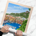 Affiche Monaco - Marina - Posteroo.com