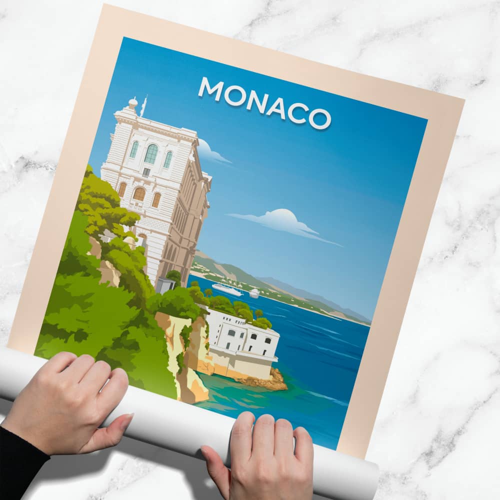 Affiche Monaco - Musée Océanographique - Posteroo.com (1)