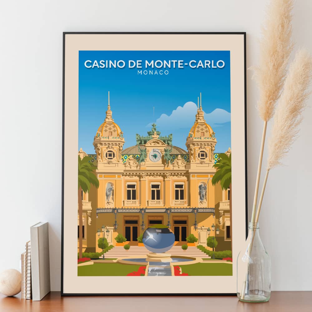 Affiche Monte-Carlo - Casino - Monaco - Posteroo.com (1)