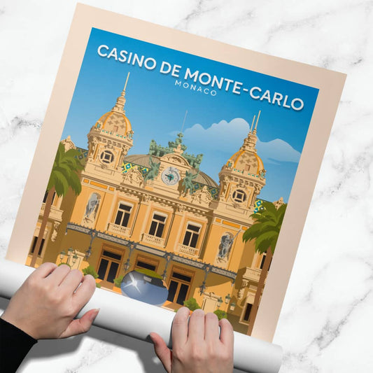 Affiche Monte-Carlo - Casino - Monaco - Posteroo.com (1)