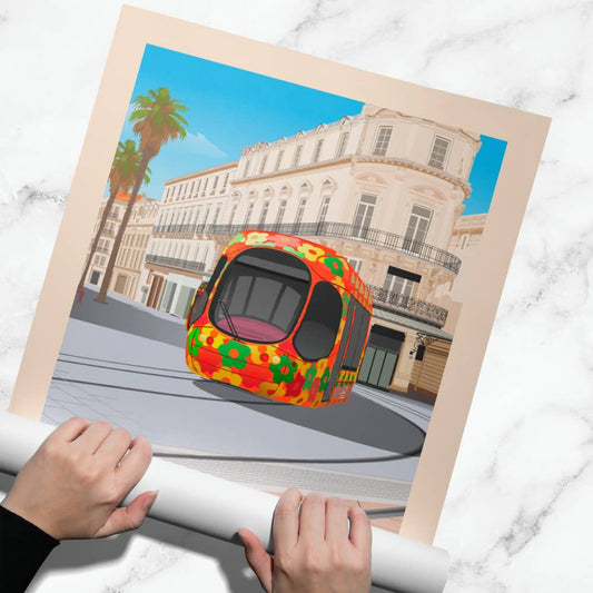 Affiche Montpellier - Tramway - Posteroo.com (1)