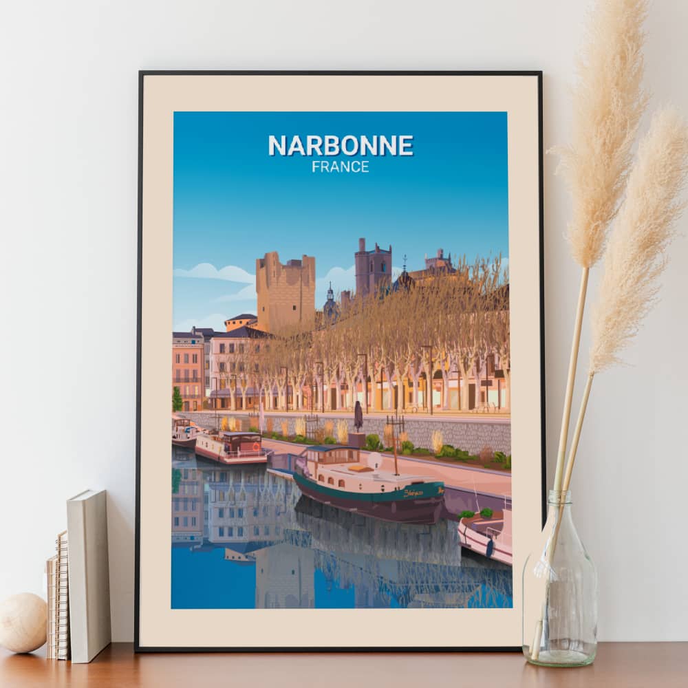 Affiche Narbonne - Canal de la Robine - Posteroo.com.jpg