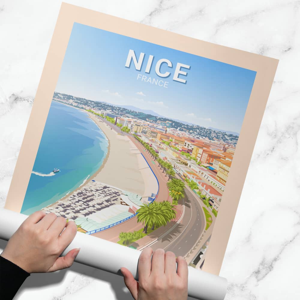 Affiche Nice - Promenade des Anglais - Posteroo.com (2)